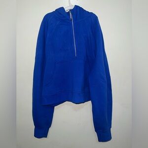 Lululemon Scuba Oversized Half Zip Hoodie Cerulean Blue